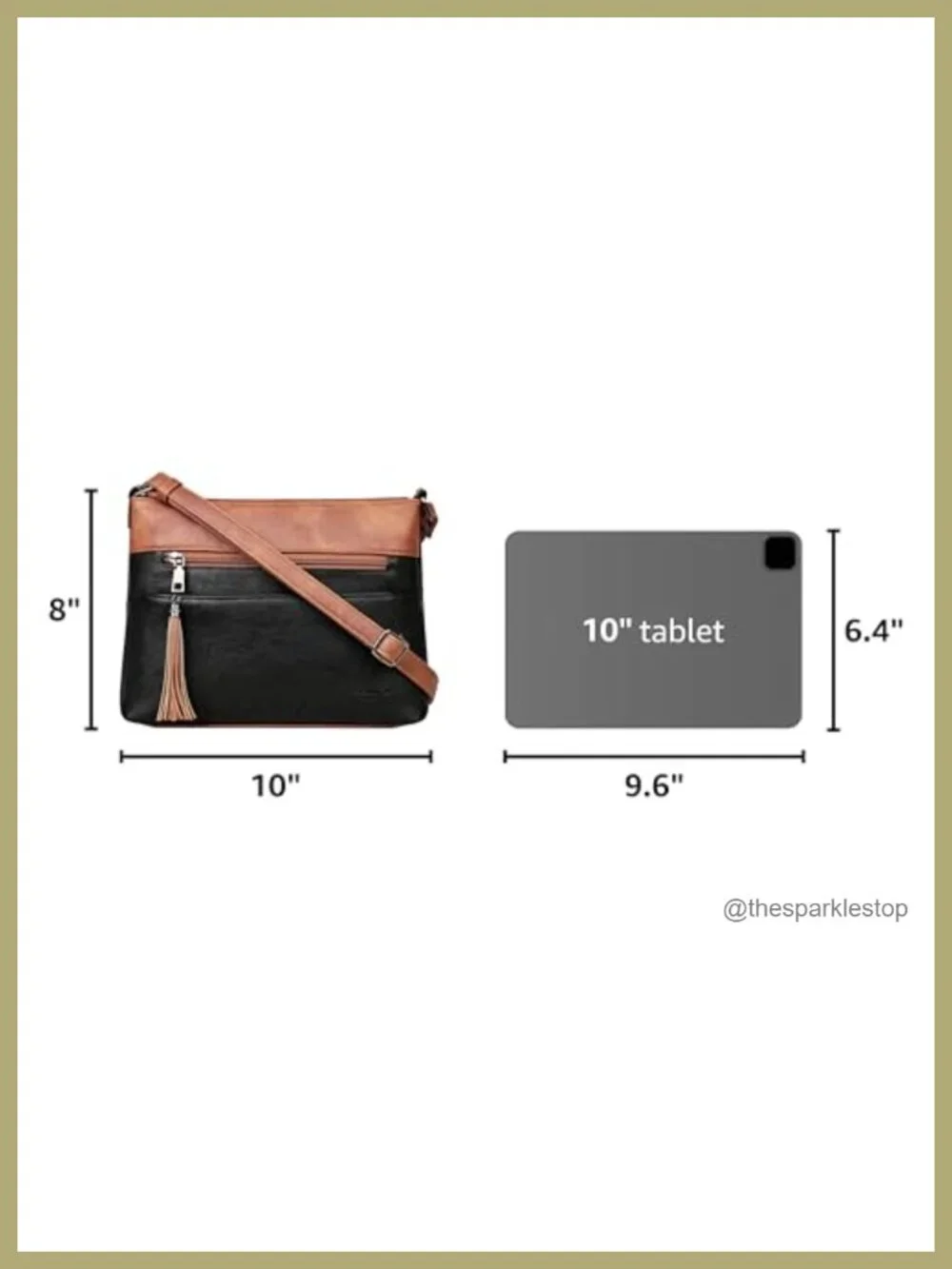 Faux Leather Crossbody Bag for Women Medium Vegan Purse with Multiple Pockets